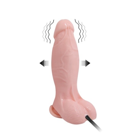 Dildo nadmuchiwane wibrujące BW-008066AQ 19,5 cm - 2