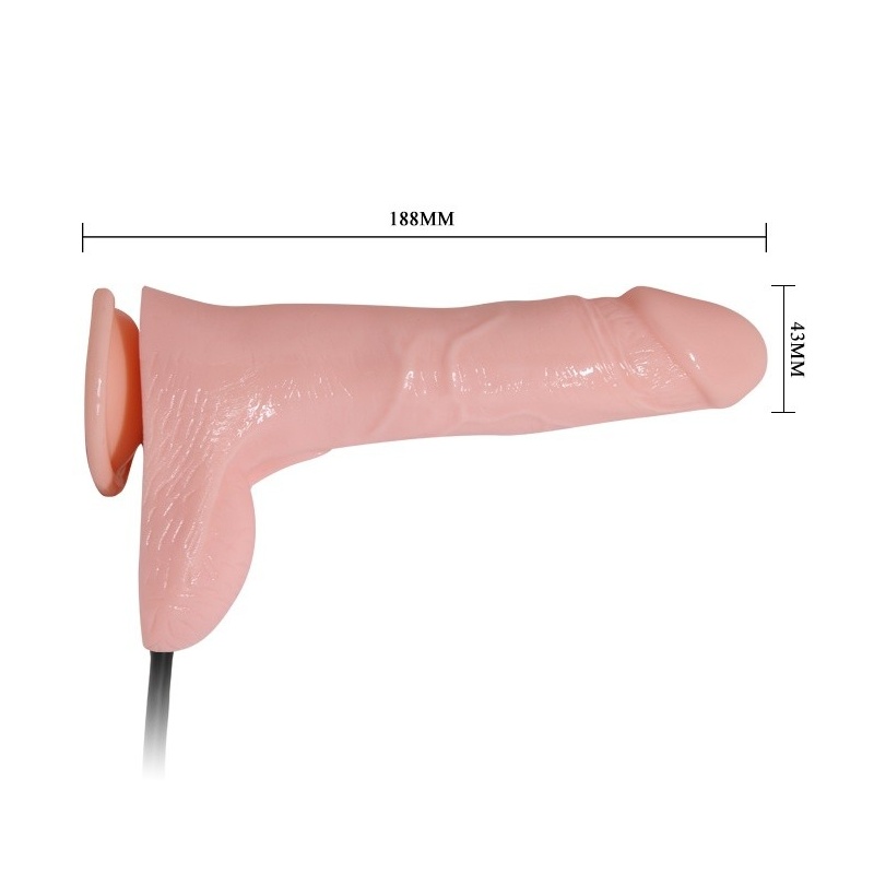 Dildo nadmuchiwane wibrujące BW-008066AQ 19,5 cm - 5