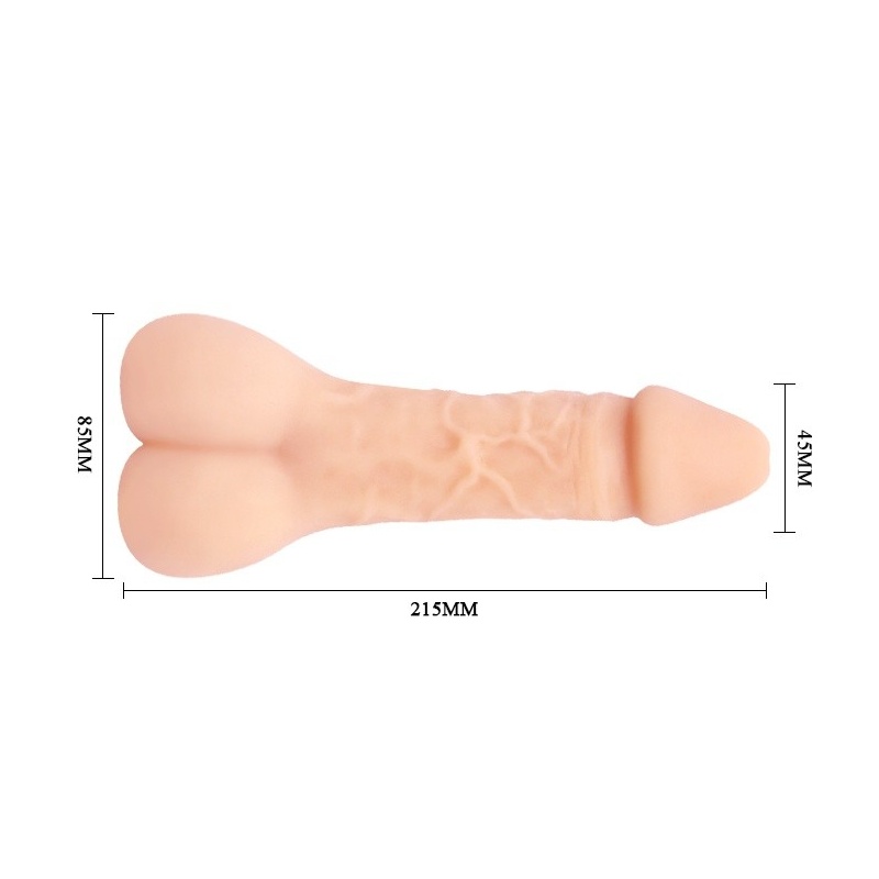 Stroker analny Bigger Man Plus z kanałem o głębokości 22 cm - 6