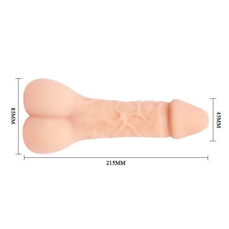 Stroker analny Bigger Man Plus z kanałem o głębokości 22 cm - 6