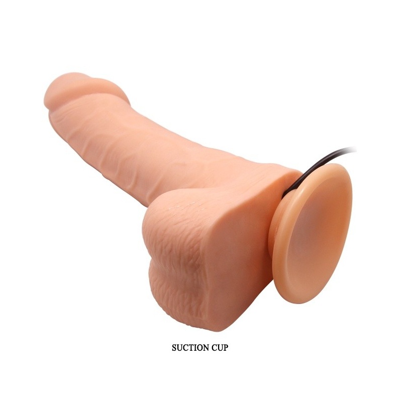 Dong wibracyjny Barbara Ken z rotacją i przyssawką, 19,8 cm - 6