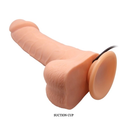 Dong wibracyjny Barbara Ken z rotacją i przyssawką, 19,8 cm - 6