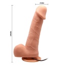 Dong wibracyjny Barbara Ken z rotacją i przyssawką, 19,8 cm - 7