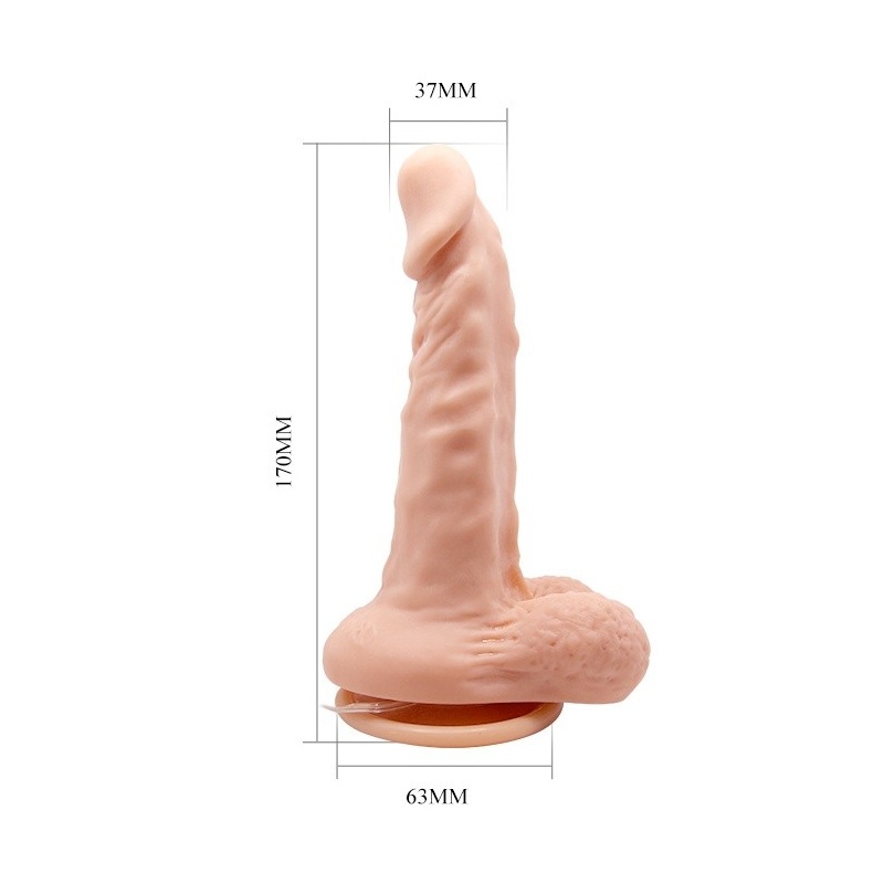 Wibrator obrotowy Barbara Max z przyssawką, 18 cm - 5