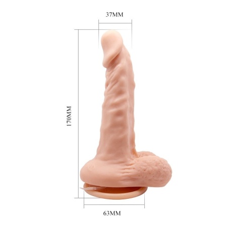 Wibrator obrotowy Barbara Max z przyssawką, 18 cm - 5