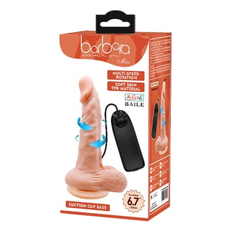 Wibrator obrotowy Barbara Max z przyssawką, 18 cm - 7