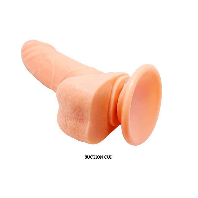 Realistyczny wibrator Barbara Mark, wibrująco-obrotowy, z przyssawką, 15 cm - 5