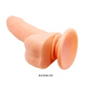 Realistyczny wibrator Barbara Mark, wibrująco-obrotowy, z przyssawką, 15 cm - 5