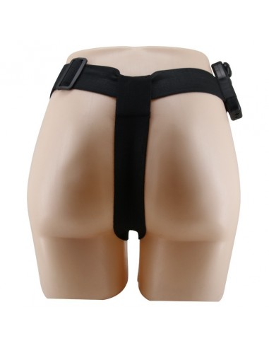 Wibrujący Strapon Ultra Passionate Harness Realdeal Penis 6.2'' Brown - Strap-ony, dilda na pasku z wibracją - 16