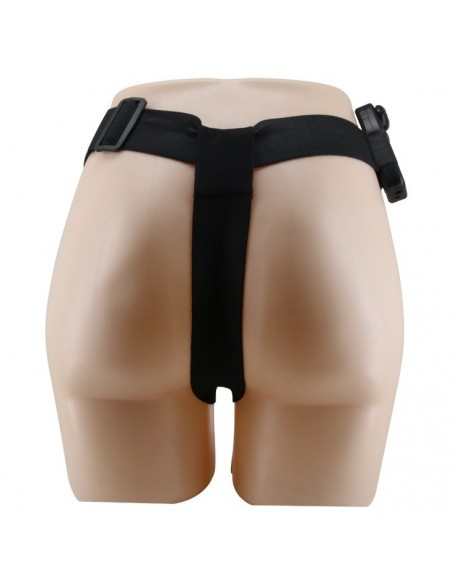 Wibrujący Strapon Ultra Passionate Harness Realdeal Penis 6.2'' Brown - Strap-ony, dilda na pasku z wibracją - 16