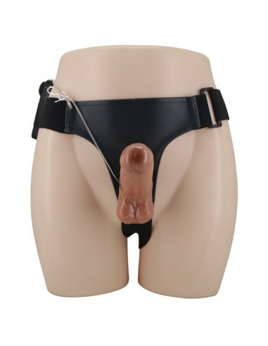 Wibrujący Strapon Ultra Passionate Harness Dual Penis 6,2'' - Strap-ony, dilda na pasku z wibracją - 3