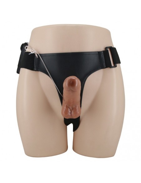 Wibrujący Strapon Ultra Passionate Harness Dual Penis 6,2'' - Strap-ony, dilda na pasku z wibracją - 3