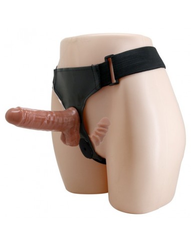 Wibrujący Strapon Ultra Passionate Harness Dual Penis 6,2'' - Strap-ony, dilda na pasku z wibracją - 4