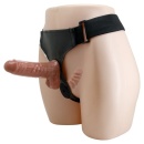 Dildo na pasku Ultra Passionate podwójne z wibracją, 16 cm - 4