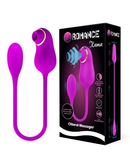 Stymulator Bezdotykowy Łechtaczki i Wibracyjny Punktu G Romance Kama - Wibratory Bezdotykowe - 4