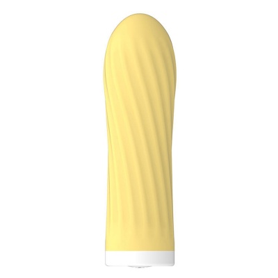 Kompaktowy stymulator dotykowy Touch USB 10 funkcji, silikonowy, żółty - 1