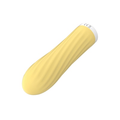 Kompaktowy stymulator dotykowy Touch USB 10 funkcji, silikonowy, żółty - 1 2