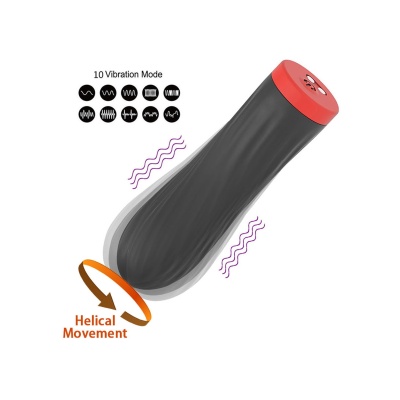 Wibrator silikonowy Touch 15 cm czarny - 1 2