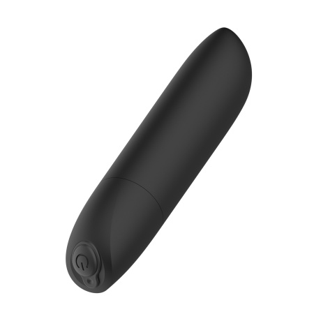 Wibrator punktowy Bullet USB 20 funkcji – kompaktowy, czarny matowy - 1