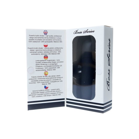Wibrator punktowy Bullet USB 20 funkcji – kompaktowy, czarny matowy - 10