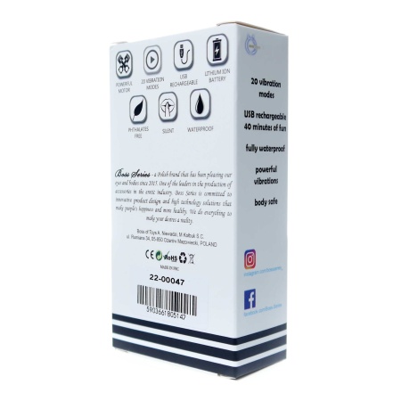 Wibrator punktowy Bullet USB 20 funkcji – kompaktowy, czarny matowy - 11