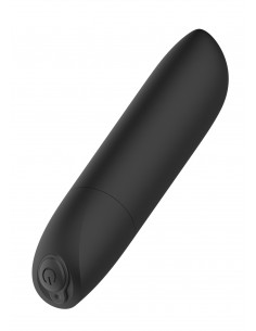 Wibrator mini Rechargeable Powerful Bullet Vibrator USB 20 Functions - Shine Black - Wibratory Mini - 1