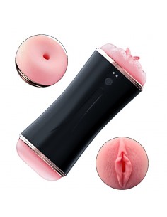 Podwójny Duży Masturbator 7 Funkcji Pulsacji I Wibracji - Masturbatory i Sztuczne pochwy - 1