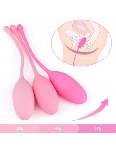 Jajeczko erotyczne Palline Vaginali Training Pleasure - Kulki Gejszy i Jajeczka Wibrujące - 1 2