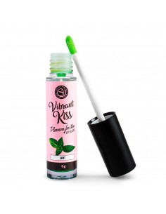 Błyszczyk do seksu oralnego LIP GLOSS VIBRANT KISS MINT - Lubrykanty do seksu oralnego - 1 2