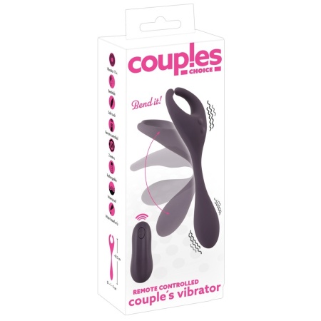 Wibrator dla par Couples Choice CC RC Couple's Vibr podwójny, ultra elastyczny, 18,5 cm - 2