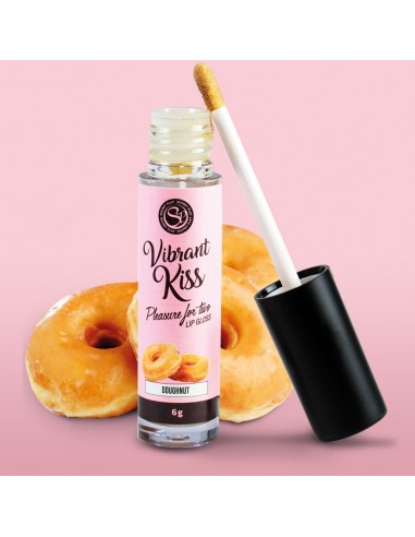 Błyszczyk do seksu oralnego LIP GLOSS VIBRANT KISS DOUGHNUT - Lubrykanty do seksu oralnego - 4