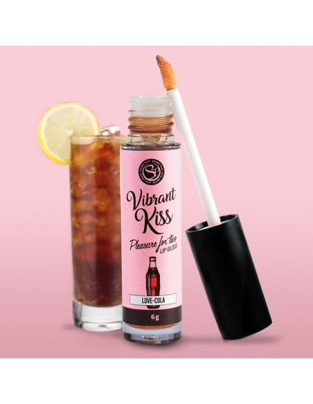 Błyszczyk do seksu oralnego LIP GLOSS VIBRANT KISS COLA - Lubrykanty do seksu oralnego - 4