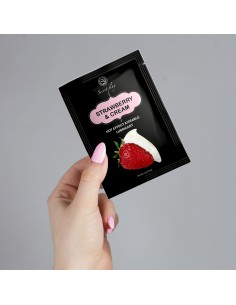 STRAWBERRY / CREAM HOT EFFECT LUBE 10 ML - Do przypisania - 1 2