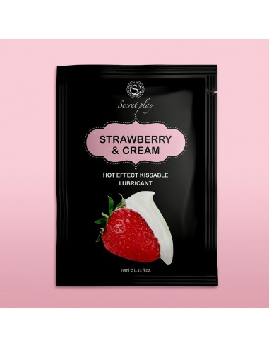 STRAWBERRY / CREAM HOT EFFECT LUBE 10 ML - Do przypisania - 3