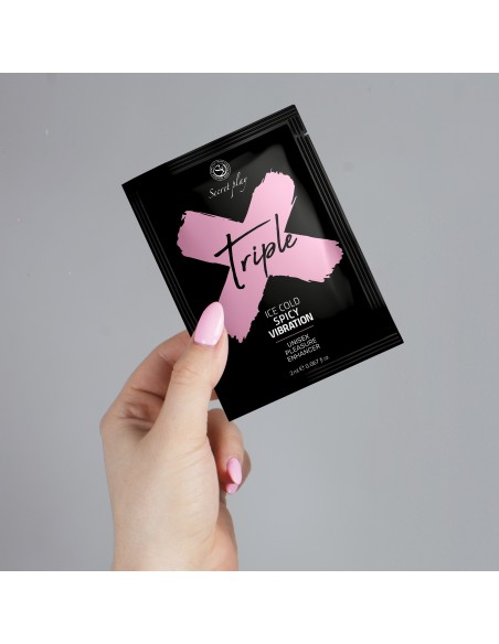 MONODOSIS TRIPLE X - 3 IN 1 UNISEX PLEASURE ENHANCER GEL 2 ML - Do przypisania - 2