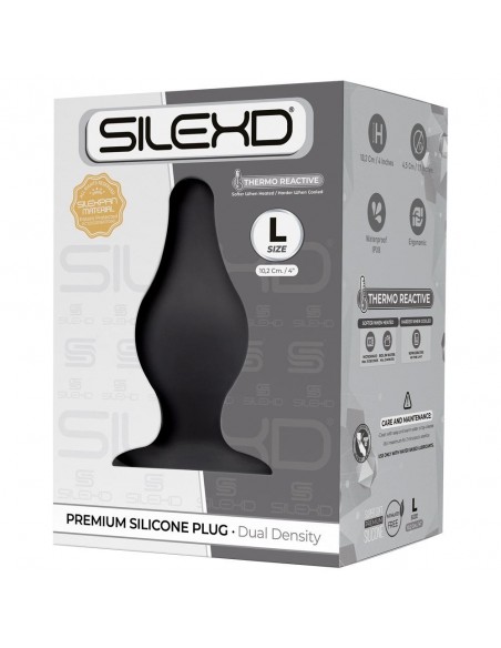 Korek analny zatyczka SD. Plug Model 2 L black box - Korki analne silikonowe - 3