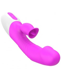 Wibrator Króliczek z Języczkiem i Funkcją Grzania - Wibratory Króliczki - 1