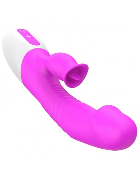 Wibrator Króliczek z Języczkiem i Funkcją Grzania - Wibratory Króliczki - 1