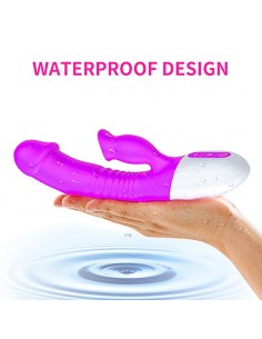 Wibrator Króliczek z Języczkiem i Funkcją Grzania - Wibratory Króliczki - 1 2