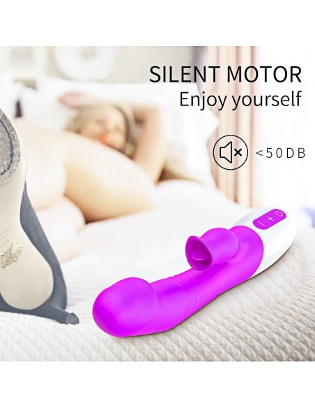 Wibrator Króliczek z Języczkiem i Funkcją Grzania - Wibratory Króliczki - 5