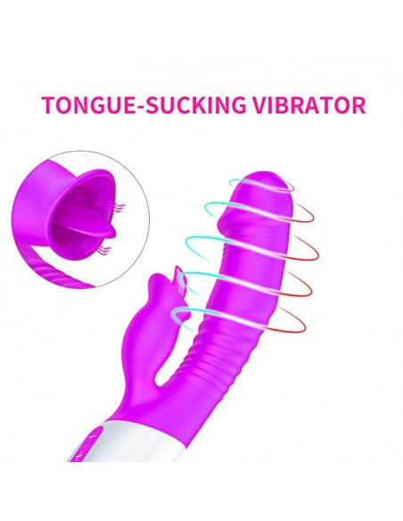 Wibrator Króliczek z Języczkiem i Funkcją Grzania - Wibratory Króliczki - 10