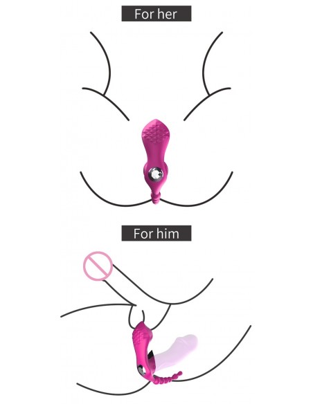 Stymulator dla Par z Pilotem - 7 Funkcji Ssących, Grzanie, Wibracje + Kulki analne - WIBRATORY DLA PAR - 11