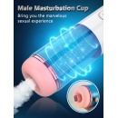 Masturbator wibracyjny Vibration 7 z funkcją ssącą i ręczną regulacją: 7 trybów wibracji, 7 trybów ssania, akumulator USB - 7