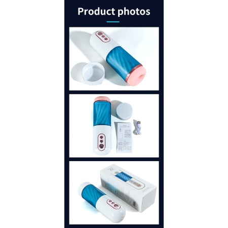 Masturbator wibracyjny Vibration 7 z funkcją ssącą i ręczną regulacją: 7 trybów wibracji, 7 trybów ssania, akumulator USB - 14