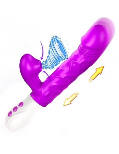 Wibrator Króliczek z Funkcjami Grzania, Ssania i Ruchem Góra/Dół - Wibratory Króliczki - 1