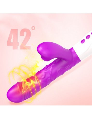 Wibrator Króliczek z Funkcjami Grzania, Ssania i Ruchem Góra/Dół - Wibratory Króliczki - 7