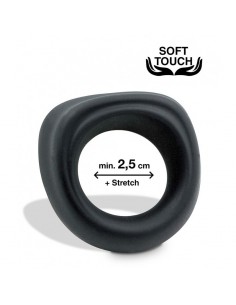 Pierścień na Penisa na penisa Mr.Cock Trapeze Silicone Cockring black - Pierścienie erekcyjne niewibrujące - 1