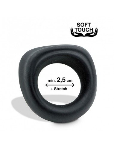 Pierścień na Penisa na penisa Mr.Cock Trapeze Silicone Cockring black - Pierścienie erekcyjne niewibrujące - 1
