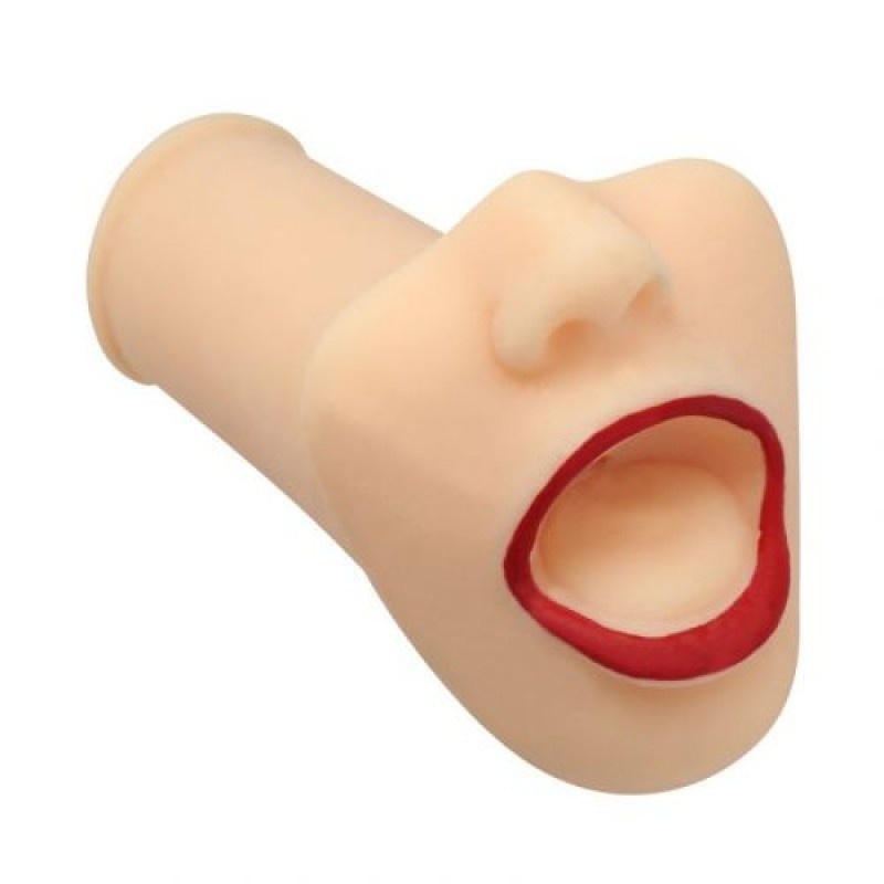 Masturbator oralny Sexy Mouth 15,5 cm TPE cielisty - 1