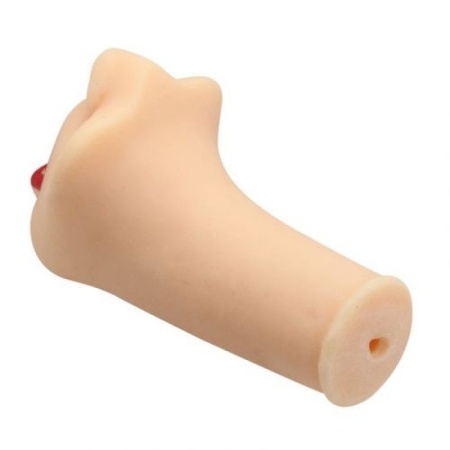 Masturbator oralny Sexy Mouth 15,5 cm TPE cielisty - 2